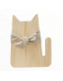 Planche à découper en bois en forme de chat