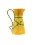 Carafe jaune et verte en épis de blé Bordallo Pinheiro