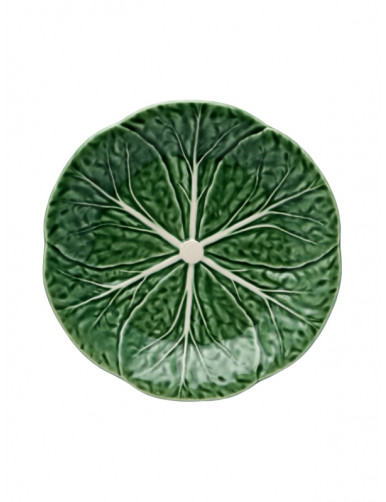 BORDALLO PINHEIRO ASSIETTE A DESSERT CHOU VERT