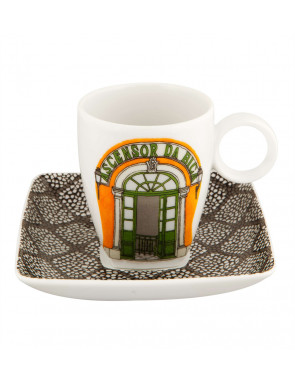 SET 4 TASSES À CAFÉ ET SOUCOUPES  - ALMA DE LISBOA
