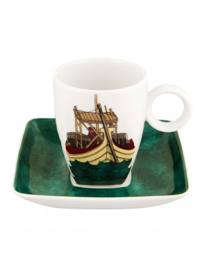 Set de 4 tasses à café et soucoupes collection Alma do Porto