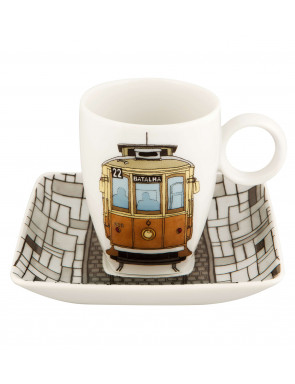 copy of SET 4 TASSES À CAFÉ ET SOUCOUPES  - ALMA DE LISBOA