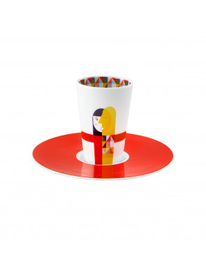 copy of VISTA ALEGRE BODE INSPIRATOIRE TASSE À CAFÉ AVEC SOUCOUPE