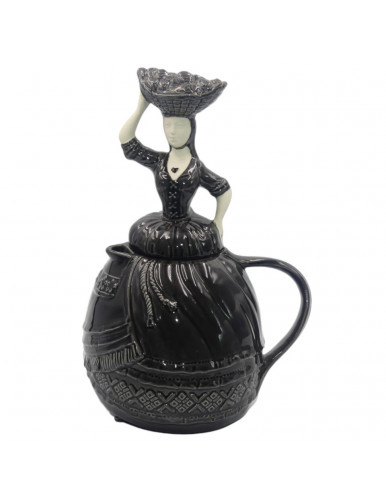 Théière varinas noir en céramique