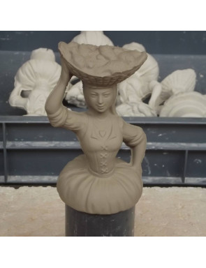 copy of Papillon céramique émaillé et laiton