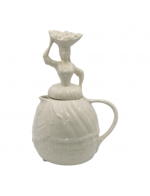 Théière blanche varina en céramique