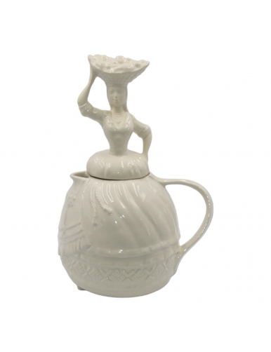 Théière blanche varina en céramique