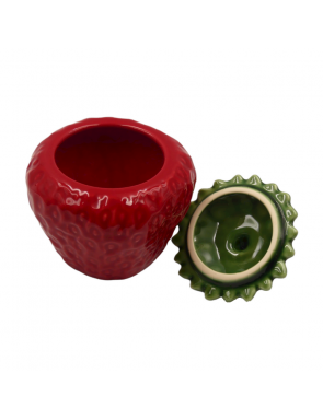 bol fraise ouvert de haut