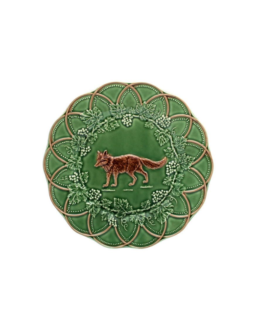 Assiette à dessert renard en céramique