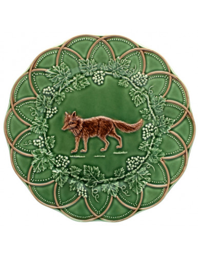Assiette à dessert renard en céramique