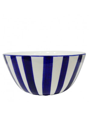 Bol en céramique bleu et blanc