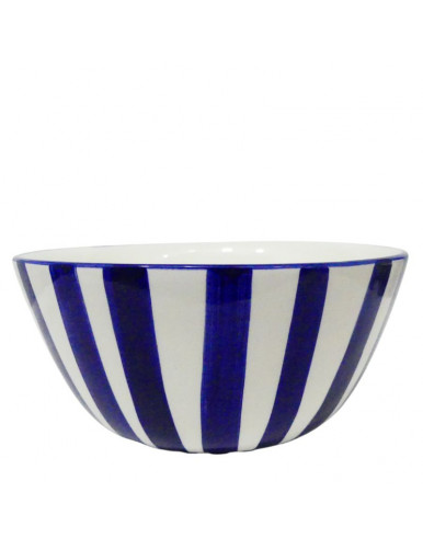 Bol en céramique bleu et blanc