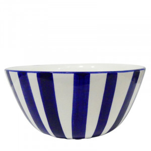 Bol en céramique bleu et blanc