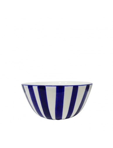Bol en céramique bleu et blanc