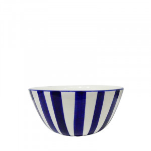 Bol en céramique bleu et blanc