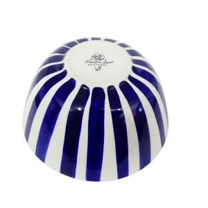 Bol en céramique bleu et blanc