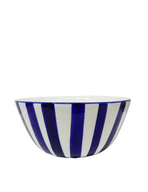 Bol en céramique bleu et blanc