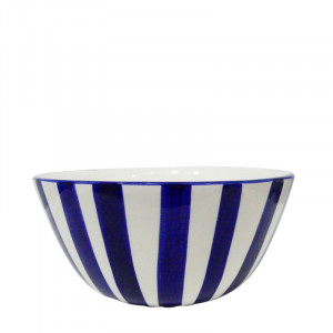 Bol en céramique bleu et blanc