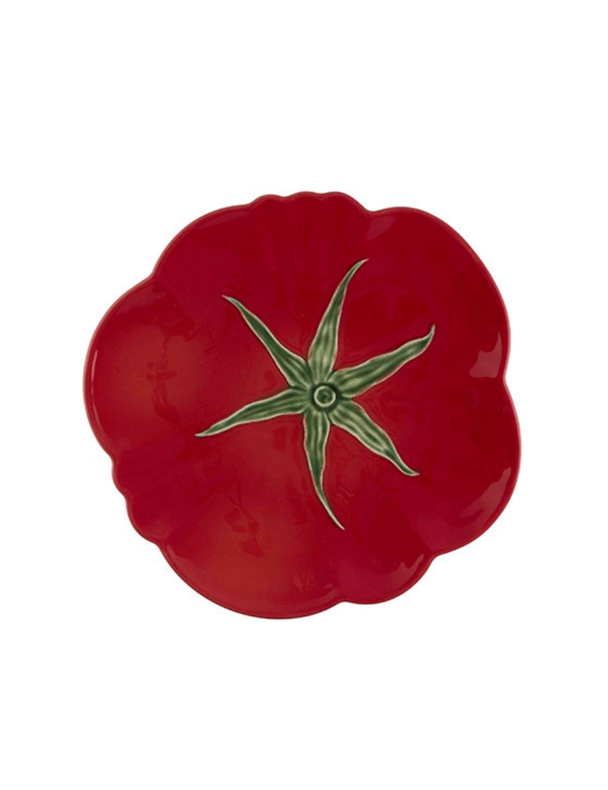Assiette tomate Bordallo Pinheiro en céramique