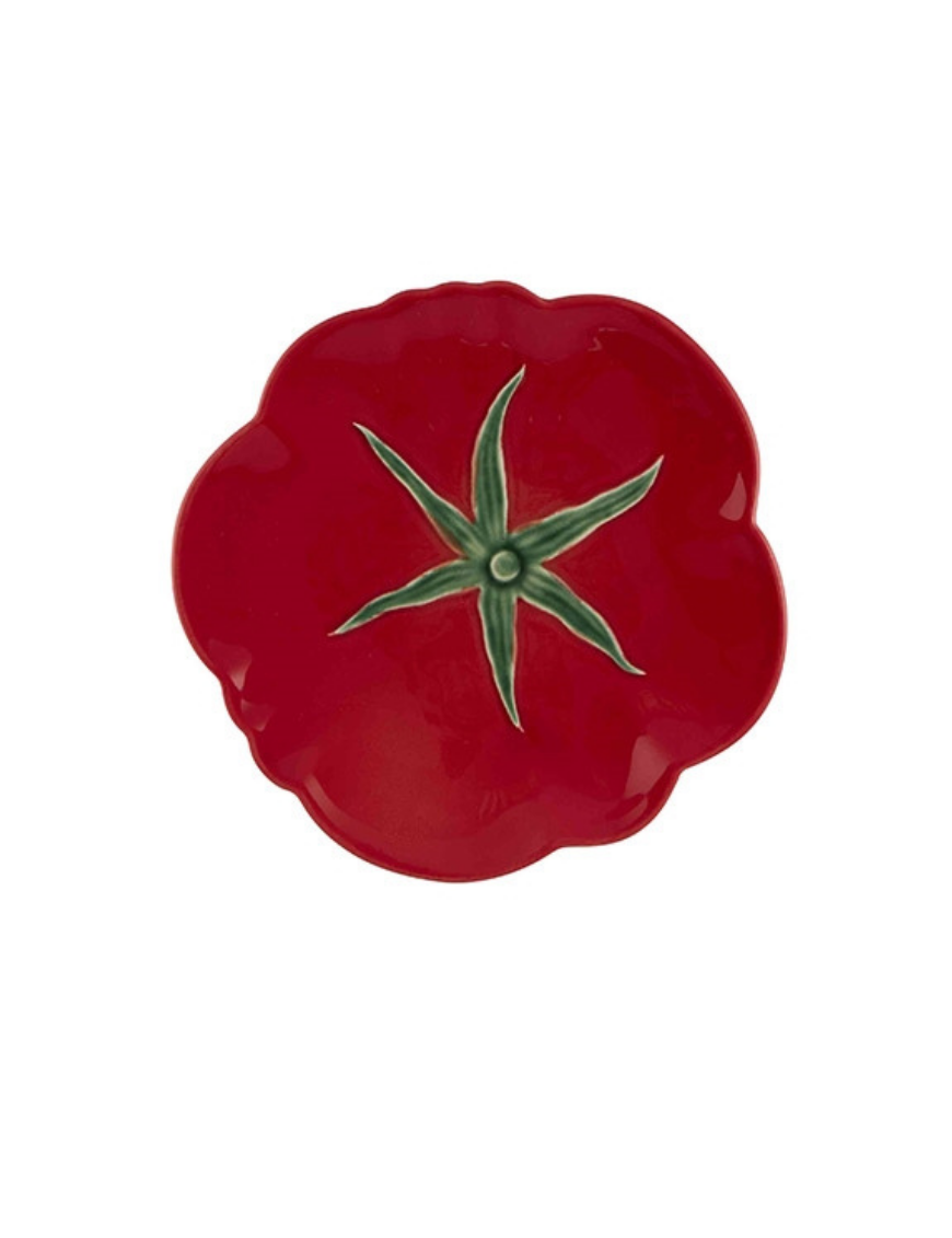 Assiette à dessert Tomate en faience Bordallo Pinheiro