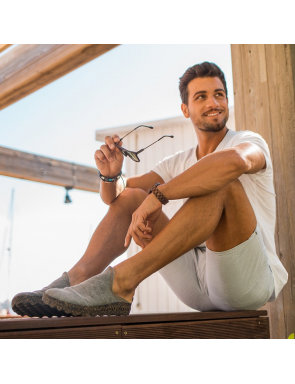 mules as portuguesas  unisex gris en laine et semelle caoutchouc et liège