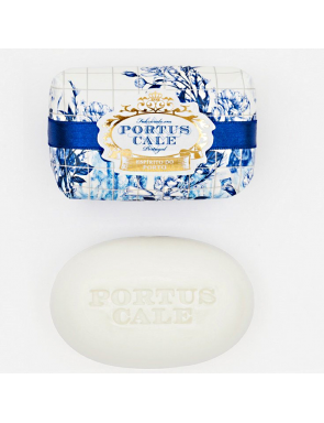 Savon Gold and bleu de Castelbel emballé dans du papier au couleurs des azulejos portugais au jasmin et poivre rose