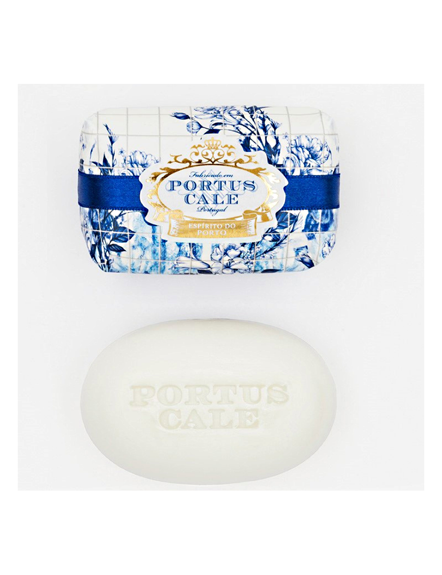 Savon Gold and bleu de Castelbel emballé dans du papier au couleurs des azulejos portugais au jasmin et poivre rose