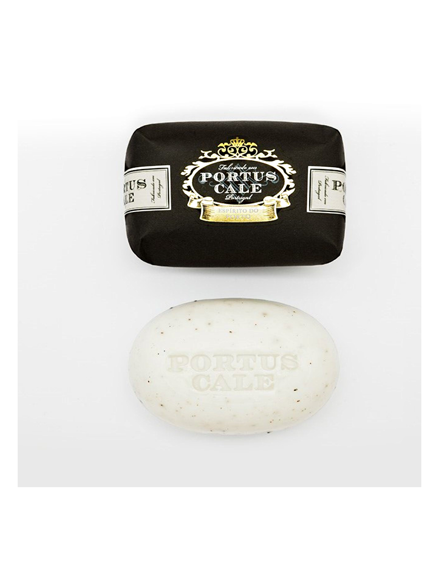 Savon Red ruby Portus Cale aux raisins et baies rouge dans un papier noir